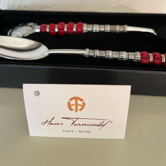 Vintage Hans Turnwald 2-pc. Salad Serving Set Coral Collection NWT - RARE! - Picture 10 of 17